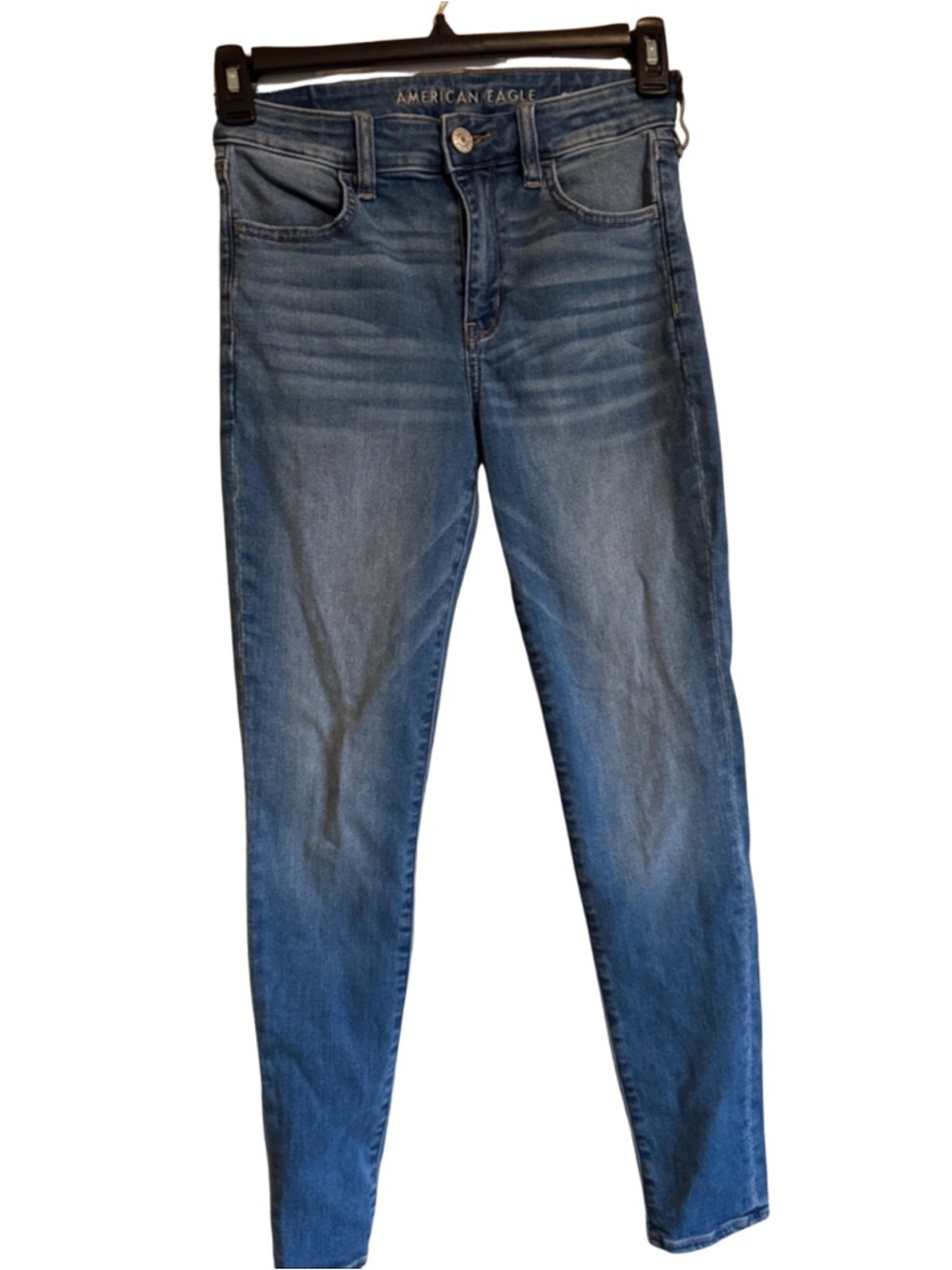 American Eagle Outfitters Medium Blue hi-rise Jeggings Jeans Size 8